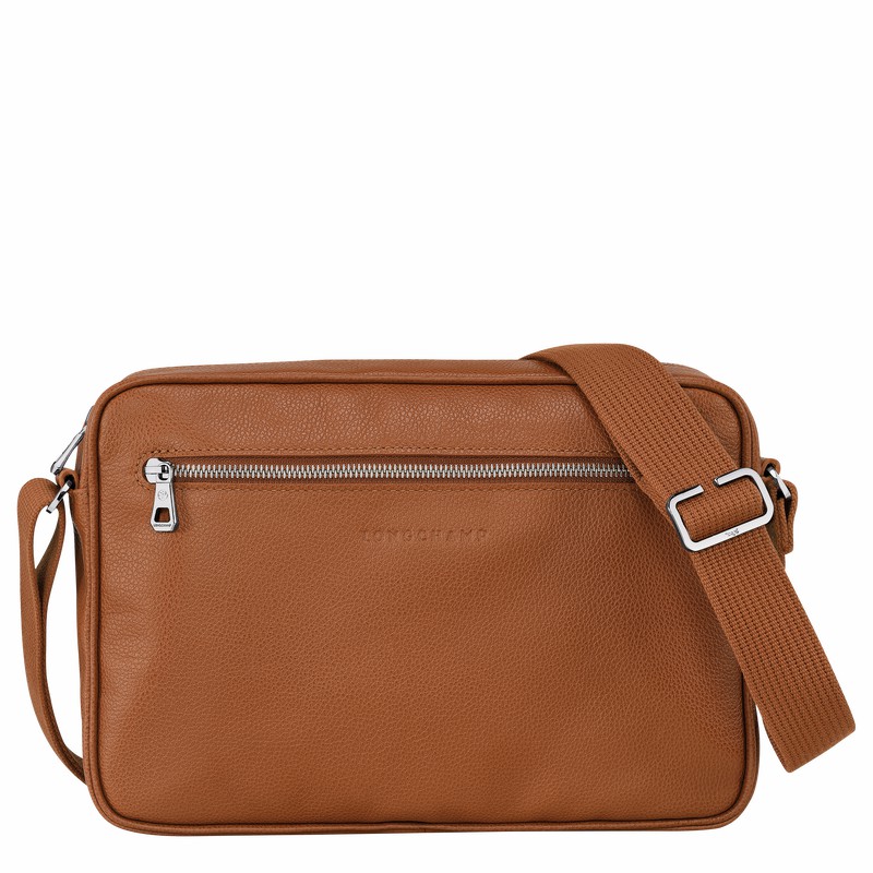 Torebka Bucket Bag Longchamp Le FOULONNÉ M Męskie Caramel Polska | 20044021F72