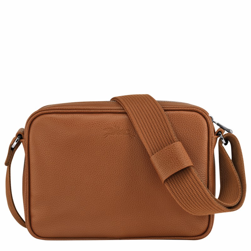 Torebka Bucket Bag Longchamp Le FOULONNÉ S Męskie Caramel Polska | 20043021F72