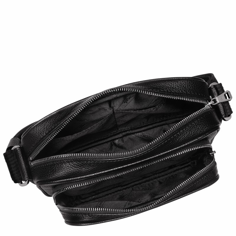 Torebka Bucket Bag Longchamp Le FOULONNÉ S Męskie Czarne Polska | 20043021047