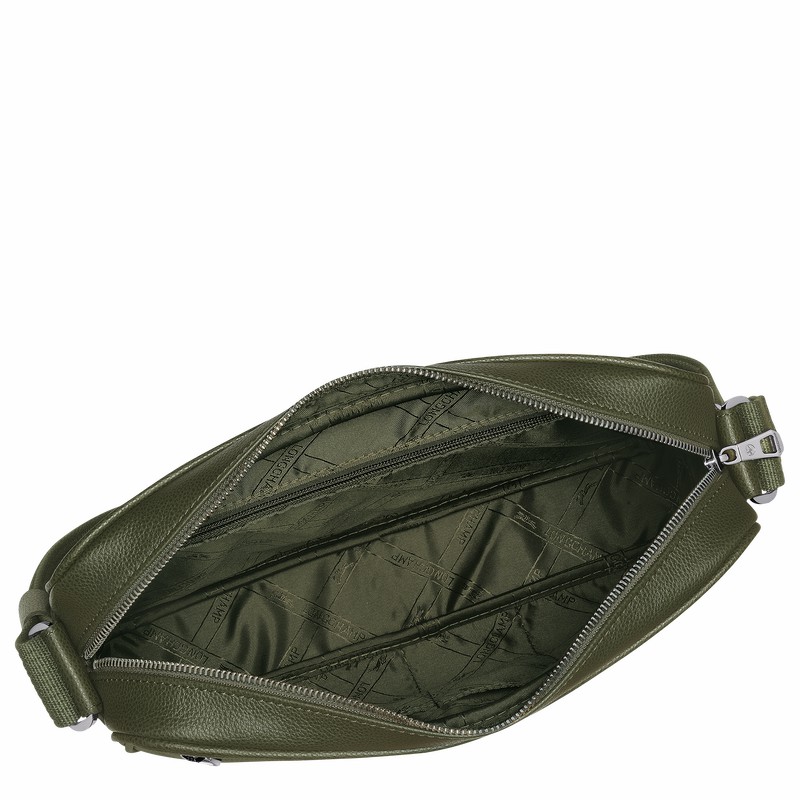 Torebka Bucket Bag Longchamp Le FOULONNÉ M Męskie Khaki Polska | 20044021A23