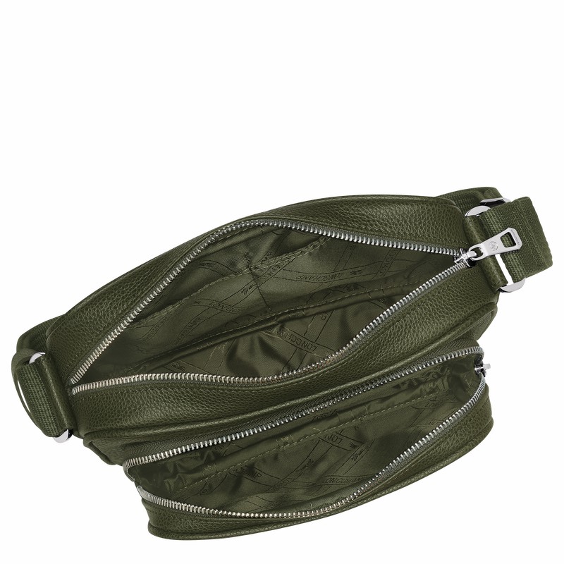 Torebka Bucket Bag Longchamp Le FOULONNÉ S Męskie Khaki Polska | 20043021A23