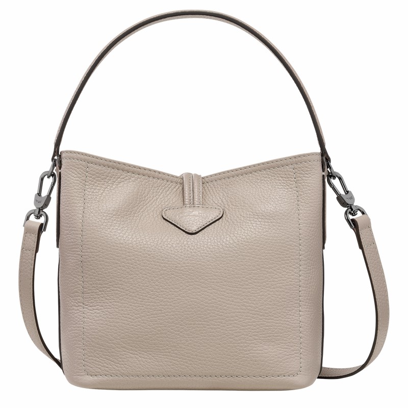 Torebka Bucket Bag Longchamp Le Roseau Essential XS Damskie Szare Polska | 10159968266