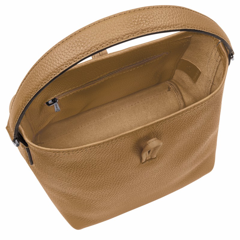 Torebka Bucket Bag Longchamp Le Roseau Essential XS Damskie Khaki Polska | 10159968026