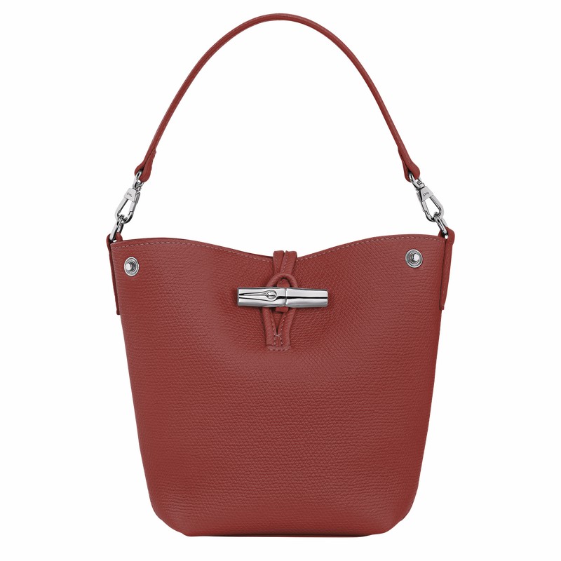 Torebka Bucket Bag Longchamp Le Roseau XS Damskie Brązowe Polska | 10279HFP404