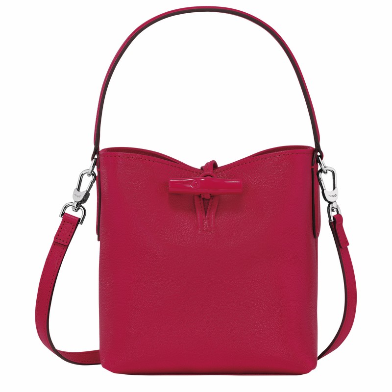 Torebka Bucket Bag Longchamp Le Roseau XS Damskie Fuksja Polska | 10159HECJ13