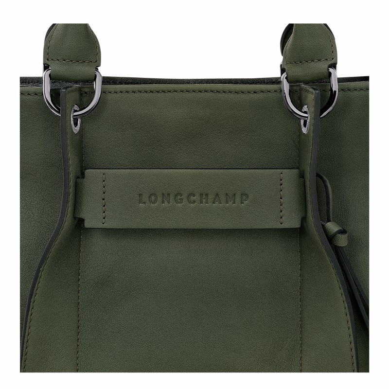 Torebka Longchamp 3D S Damskie Khaki Polska | 10197HCV292