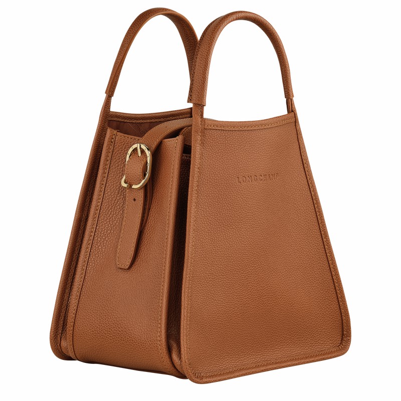 Torebka Longchamp Le FOULONNÉ S Damskie Caramel Polska | 10233021121