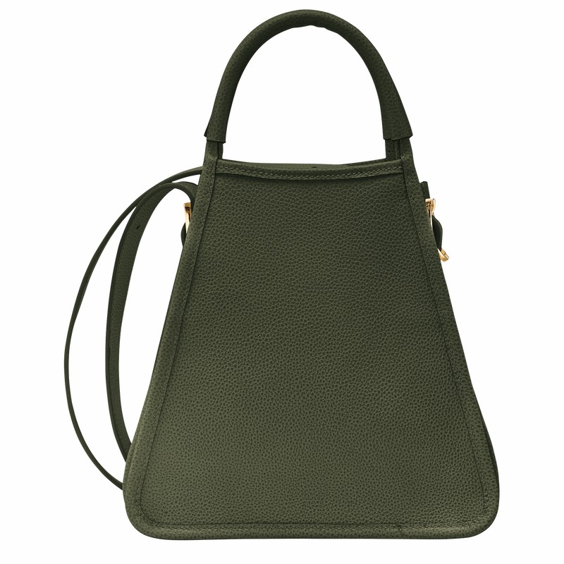 Torebka Longchamp Le FOULONNÉ S Damskie Khaki Polska | 10233021892