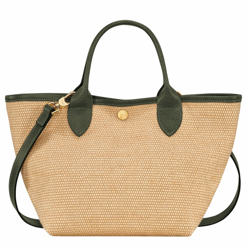 Torebka Longchamp Le Panier Pliage S Damskie Khaki Polska | 10144HZB292