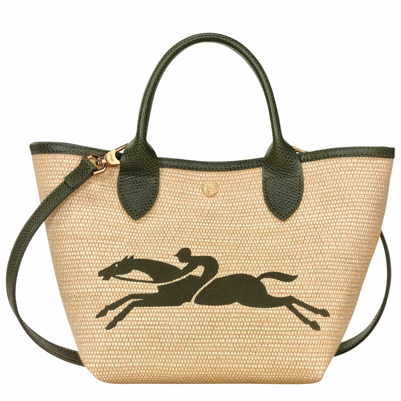 Torebka Longchamp Le Panier Pliage S Damskie Khaki Polska | 10144HZB292