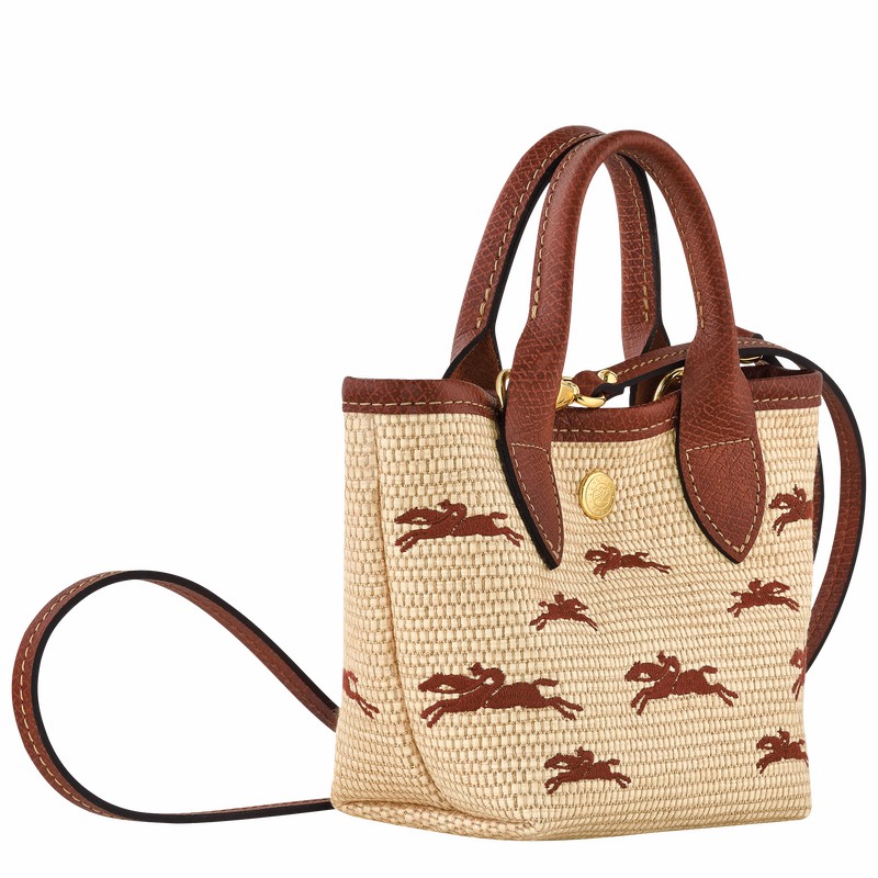 Torebka Longchamp Le Panier Pliage XS Damskie Brązowe Polska | 10206HCF035