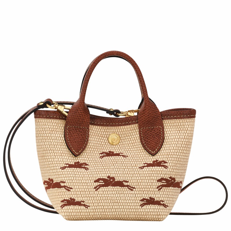 Torebka Longchamp Le Panier Pliage XS Damskie Brązowe Polska | 10206HCF035