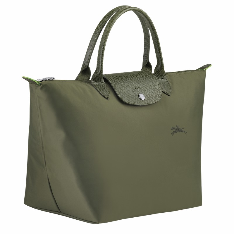 Torebka Longchamp Le Pliage Green M Damskie Zielone Polska | L1623919479