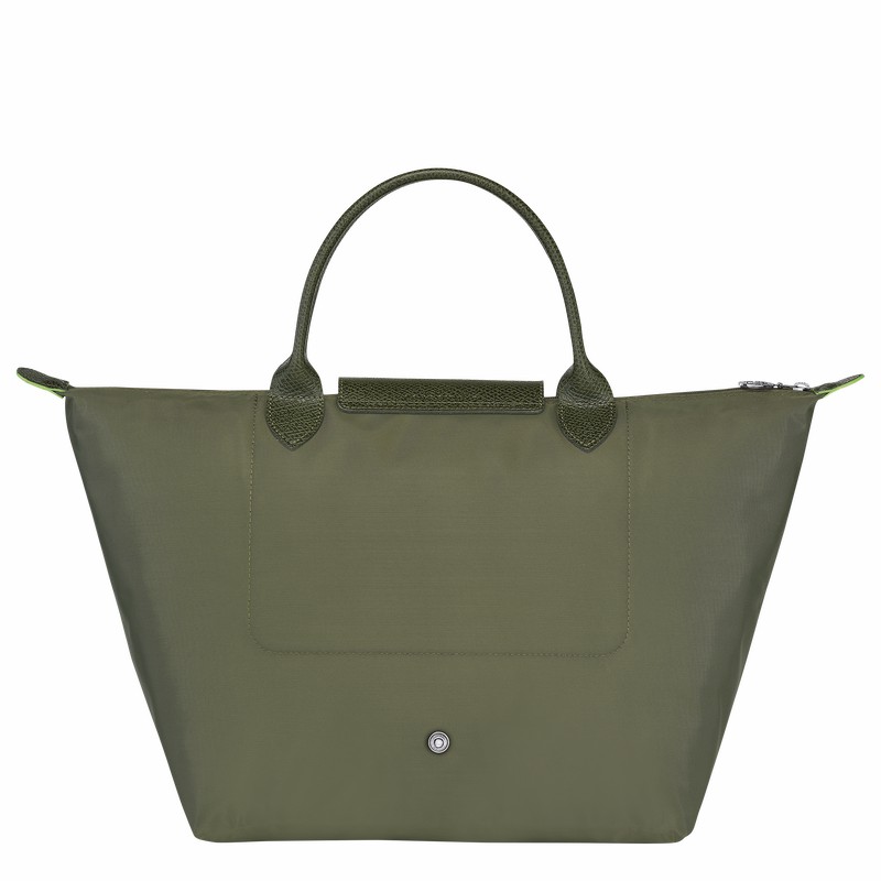 Torebka Longchamp Le Pliage Green M Damskie Zielone Polska | L1623919479