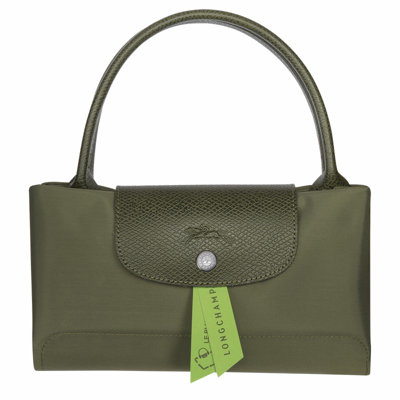 Torebka Longchamp Le Pliage Green M Damskie Zielone Polska | L1623919479