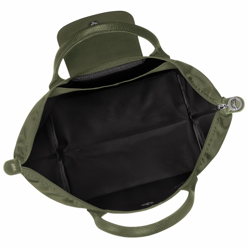 Torebka Longchamp Le Pliage Green M Damskie Zielone Polska | L1623919479