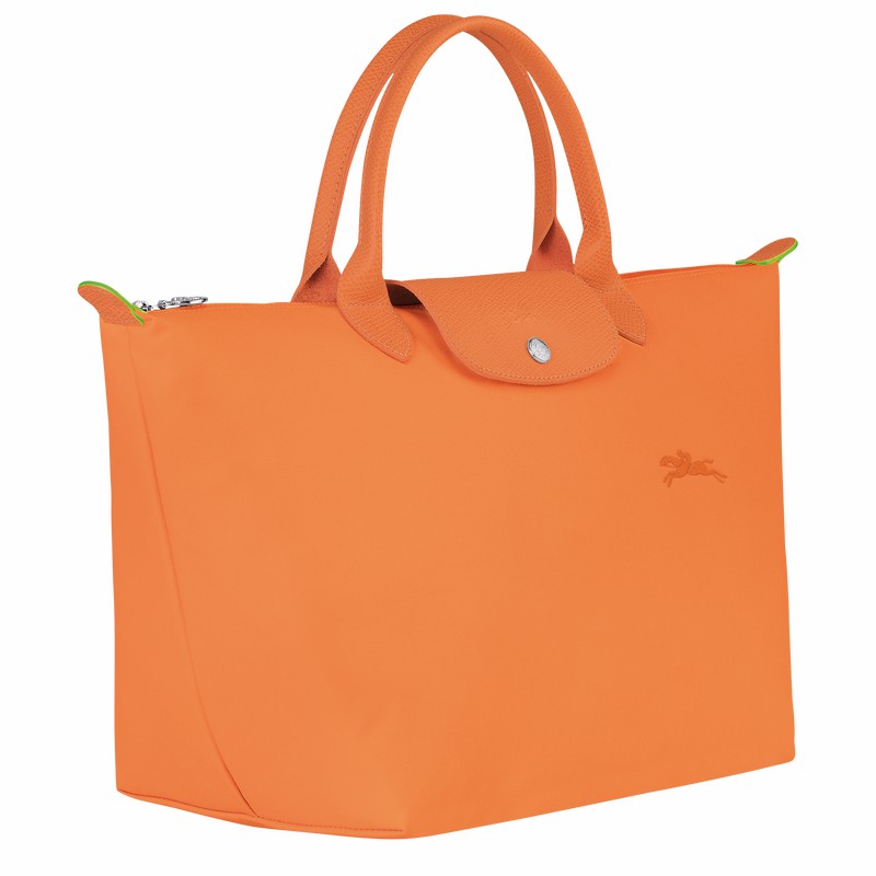 Torebka Longchamp Le Pliage Green M Damskie Pomarańczowe Polska | L1623919P54