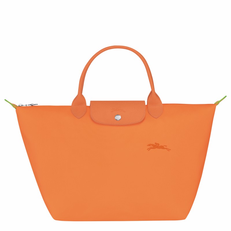 Torebka Longchamp Le Pliage Green M Damskie Pomarańczowe Polska | L1623919P54