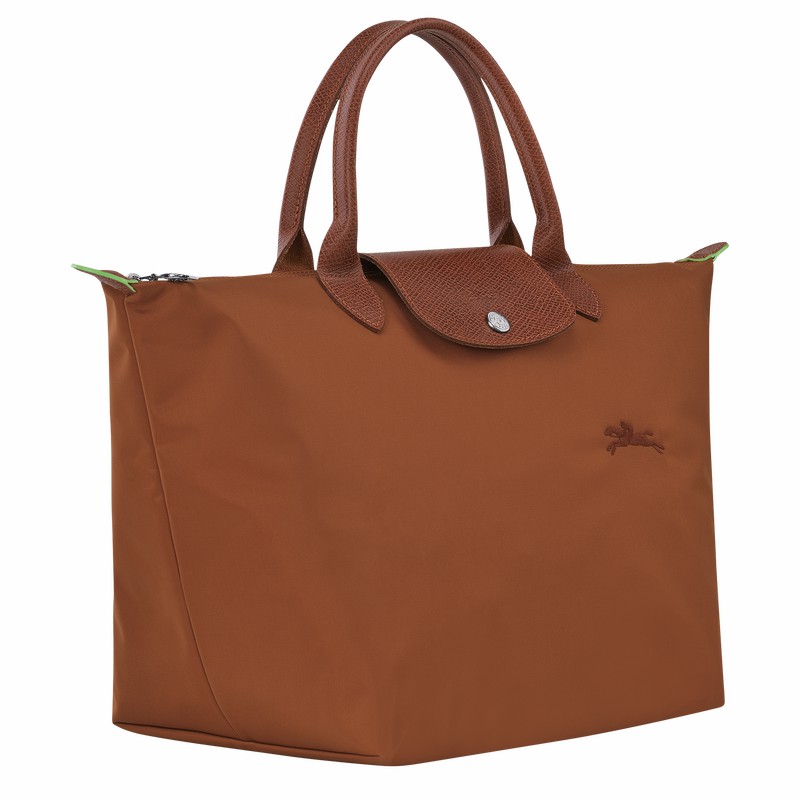 Torebka Longchamp Le Pliage Green M Damskie Brązowe Polska | L1623919504