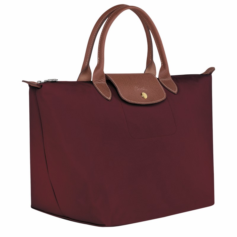 Torebka Longchamp Le Pliage Original M Damskie Bordowe Polska | L1623089P87