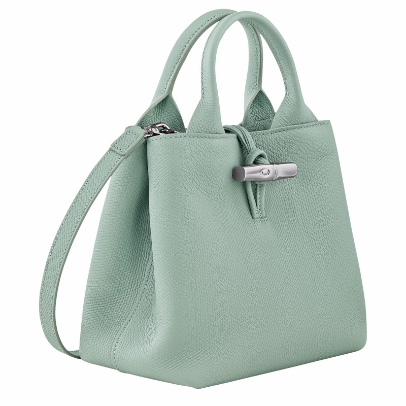 Torebka Longchamp Le Roseau S Damskie Celadon Polska | 10273HFP282