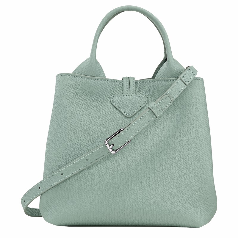 Torebka Longchamp Le Roseau S Damskie Celadon Polska | 10273HFP282