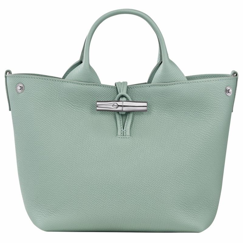 Torebka Longchamp Le Roseau S Damskie Celadon Polska | 10273HFP282