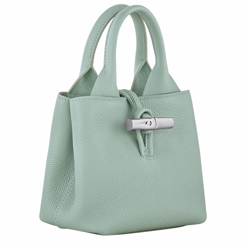 Torebka Longchamp Le Roseau XS Damskie Celadon Polska | 10278HFP282