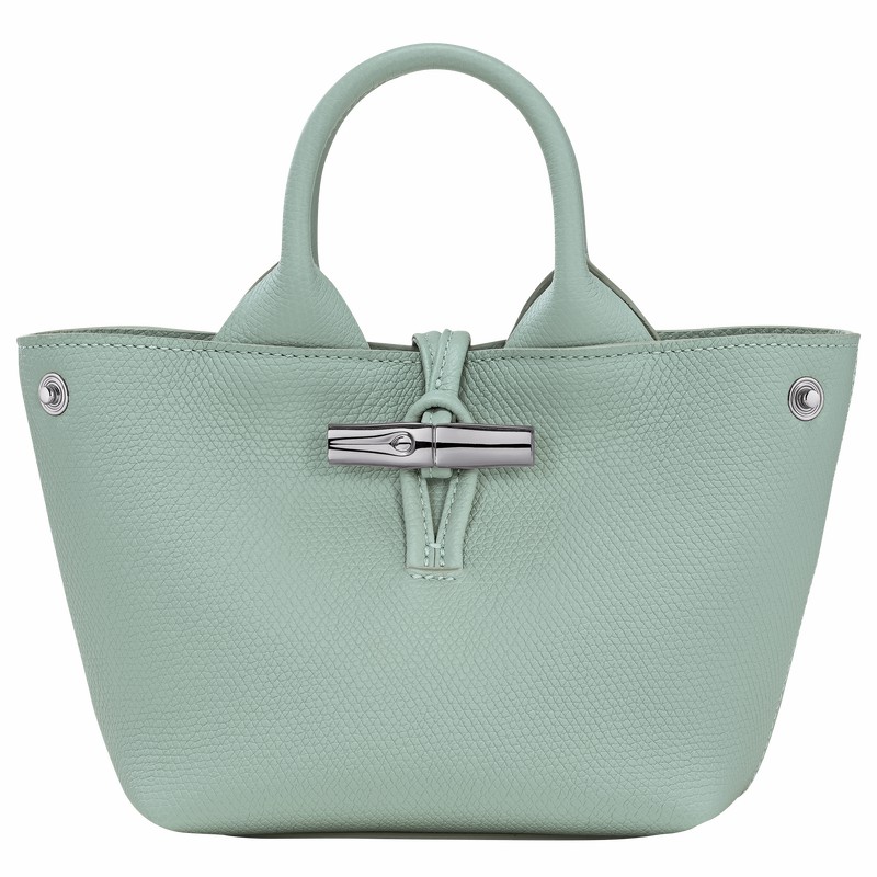 Torebka Longchamp Le Roseau XS Damskie Celadon Polska | 10278HFP282